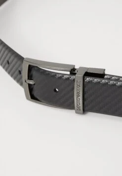 Emporio Armani TONGUE BELT - Belt - Nero/testa Di Moro -Total Wear Store 60e31ae7e94f46669113ad1c974132dd