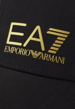 EA7 Emporio Armani TRAIN CORE ID LOGO UNISEX - Cap - Black/gold-coloured -Total Wear Store 6105acf27fd642d7b3067c9273498805