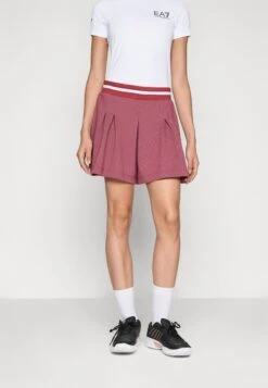 EA7 Emporio Armani TENNIS CLUB SHORTS - Sports Shorts - Bordeaux