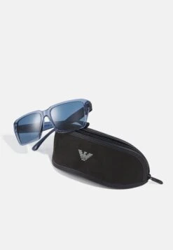 Emporio Armani Sunglasses - Shiny Transparent Blue/Dark Blue -Total Wear Store 62ce18a71a974a87af11d9cda97c08c9