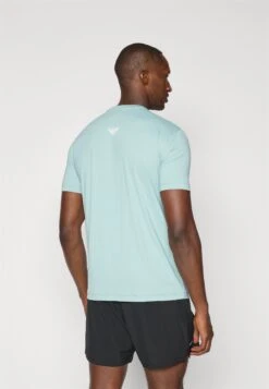 EA7 Emporio Armani TENNIS PRO TEE - Sports T-shirt - Blue Surf -Total Wear Store 63ad3d2cdb114cbca5729fc354e34061