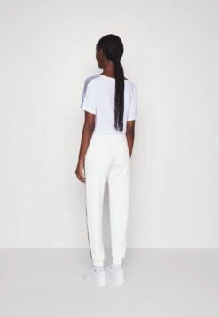 EA7 Emporio Armani Trouser - Tracksuit Bottoms - White/Gold-Coloured -Total Wear Store 63bc590da70042c6ab3e854f3dead833