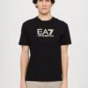 EA7 Emporio Armani Print T-shirt - Black/beige