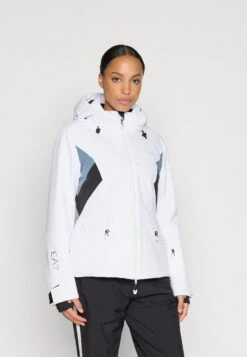EA7 Emporio Armani CORTINA COLORBLOCK - Ski Jacket - White