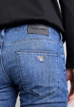 Emporio Armani 5 POCKETS PANT - Slim Fit Jeans - Light Blue Denim -Total Wear Store 6497ba176a0a48c392a24b28b73a861e