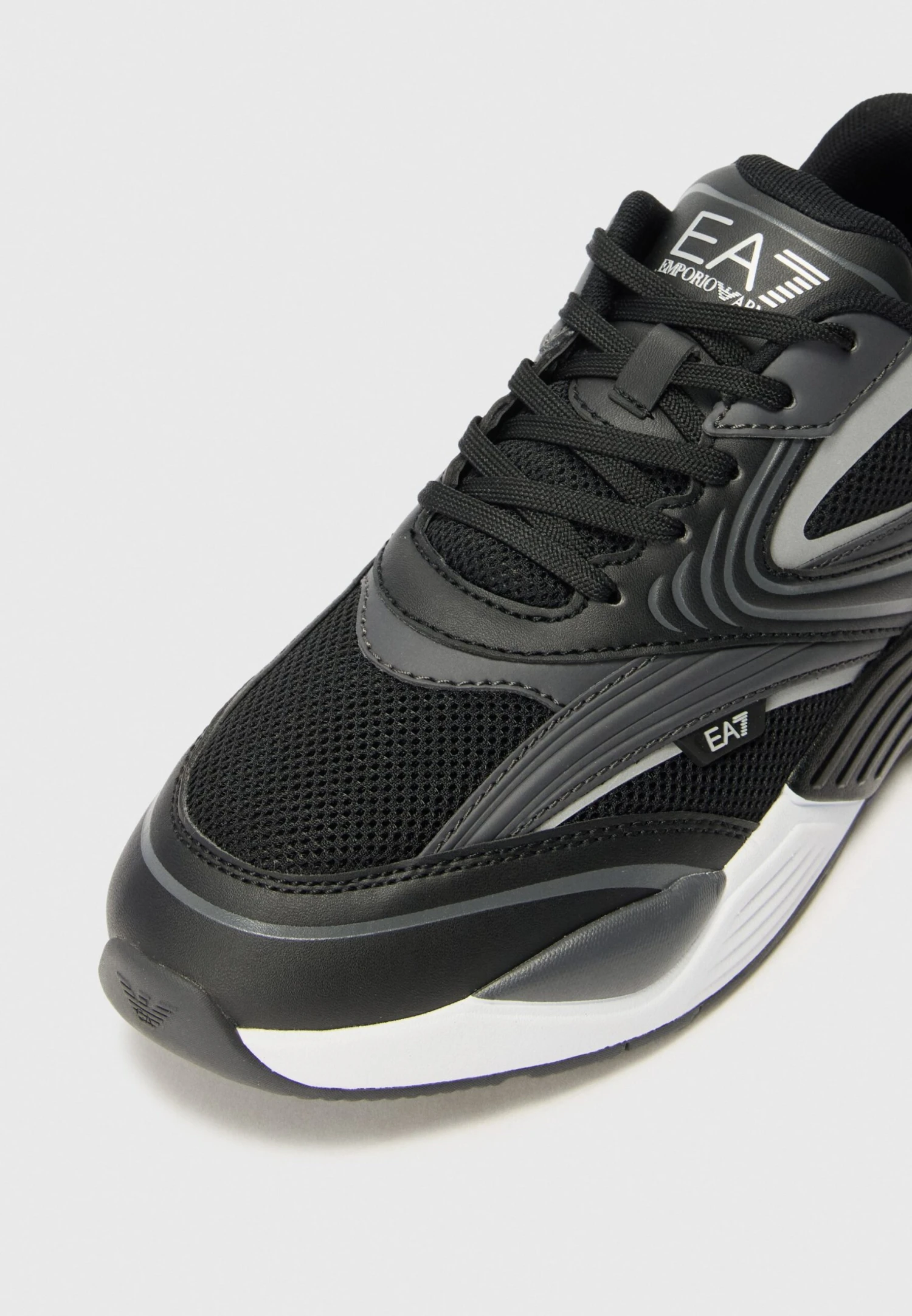 EA7 Emporio Armani ACE RUNNER 2 UNISEX - Trainers - Black/asphalt/silver-coloured 8 EA7 Emporio Armani ACE RUNNER 2 UNISEX - Trainers - Black/asphalt/silver-coloured - Image 6