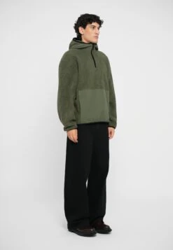 EA7 Emporio Armani TRAIN LOGO SERIES HOODIE - Fleece Jumper - Beetle -Total Wear Store 64aeb80ed82348eb87847ca68099885f