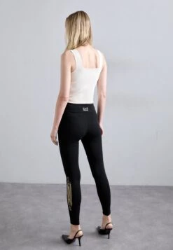 EA7 Emporio Armani Leggings - Trousers - Black/cement -Total Wear Store 650e427ce4a843de8fe4d500f851659a