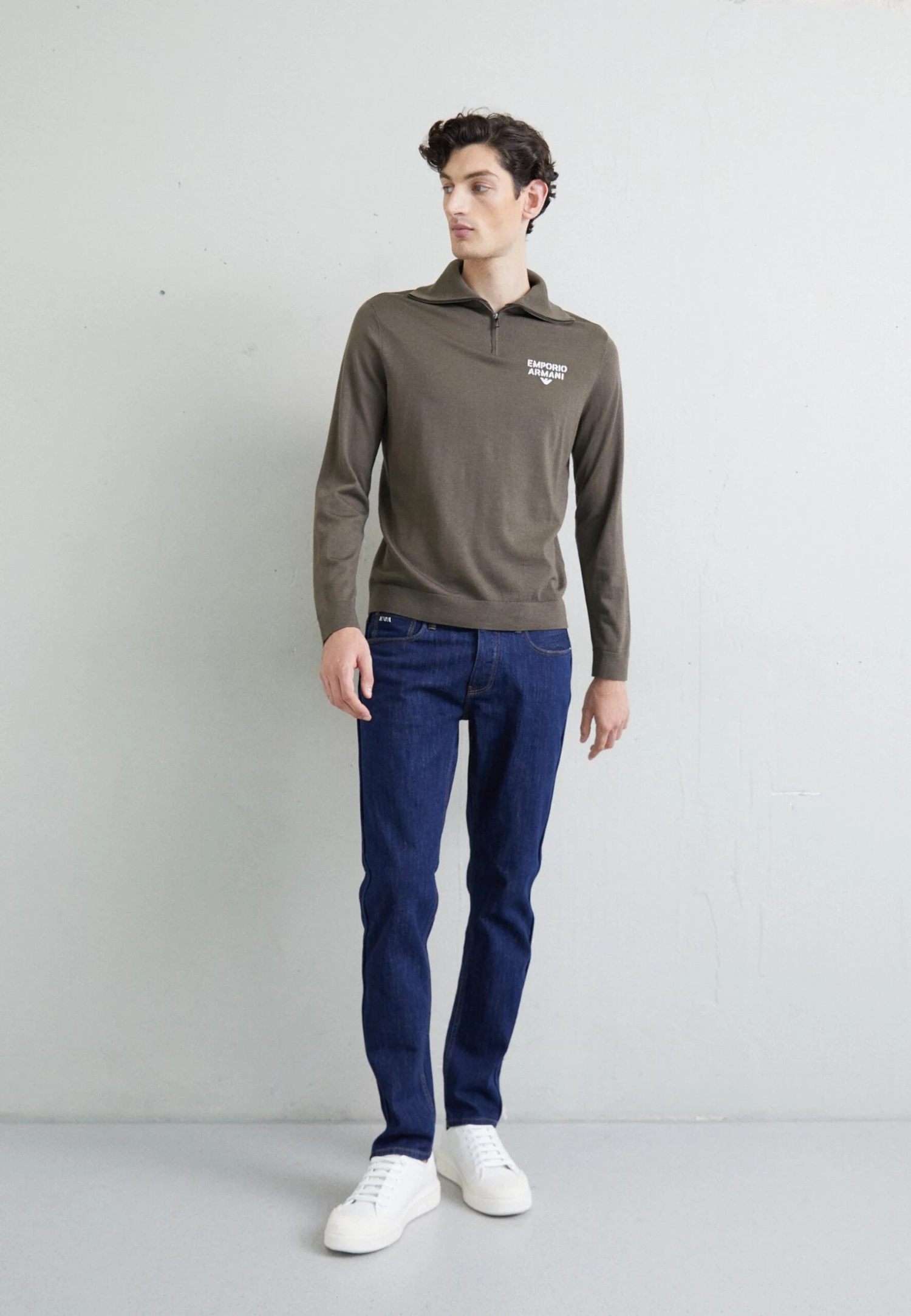 Emporio Armani Jumper - Taupe 4 Emporio Armani Jumper - Taupe - Image 2