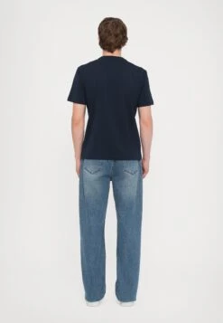 EA7 Emporio Armani TRAIN LOGO TEE - Print T-shirt - Blue -Total Wear Store 66ab097980fb455b81842cbaad69d05d