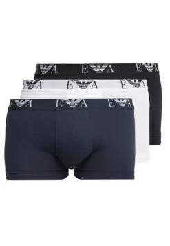 Emporio Armani Herren Shorts 3Er Pack - Trunks, Pants, Unterwäsche, Stretch Cotton - Pants - Bianco/Nero/Marine -Total Wear Store 66b120d9edf74003a5e010d30b098000