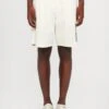 EA7 Emporio Armani TRAIN VISIBILITY - Shorts - Cream/black -Total Wear Store 66e2bc09f1f945ef9028878ca55c3c15