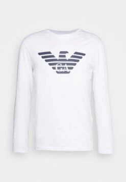 Emporio Armani Long Sleeved Top - Bianco -Total Wear Store 674cb4bd9a394881ae767f3087e52492