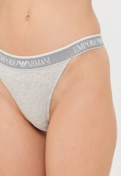 Emporio Armani THONG 2 PACK - Thong - Grey Melange -Total Wear Store 67626bbbf89b407581aa322b49e90c33