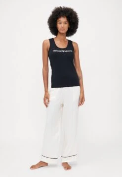 Emporio Armani PARTE ALTA - Pyjama Top - Black -Total Wear Store 679c6e3d63e74a0b868c75499643d0df
