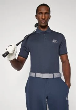 EA7 Emporio Armani GOLF PRO COLLAR - Polo Shirt - Blue -Total Wear Store 684e7fe4ed6945538874e6cb06c35bf5