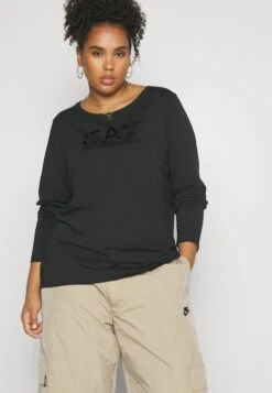 EA7 Emporio Armani Long Sleeved Top - Black -Total Wear Store 68c90a213a0f41da851d8dfa6df7c3f2