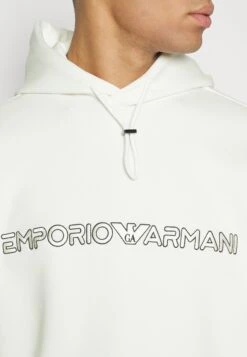Emporio Armani Sweatshirt - Bianco Caldo -Total Wear Store 68cbcd51eb794963ba666b4ca5a91ea1