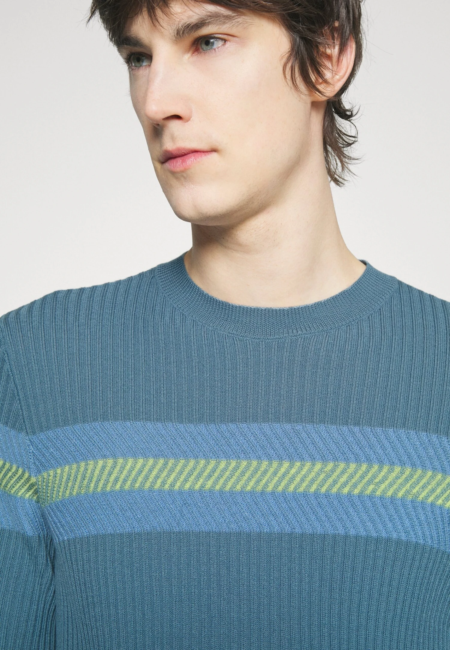 Emporio Armani Jumper - Blu Fiordo 7 Emporio Armani Jumper - Blu Fiordo - Image 5