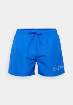 EA7 Emporio Armani BEACHWEAR - Swimming Shorts - White/silver -Total Wear Store 69b77e78a1b34edcb8d2d6a91e895032