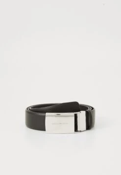 Emporio Armani PLATE BELT - Belt - Black Beauty