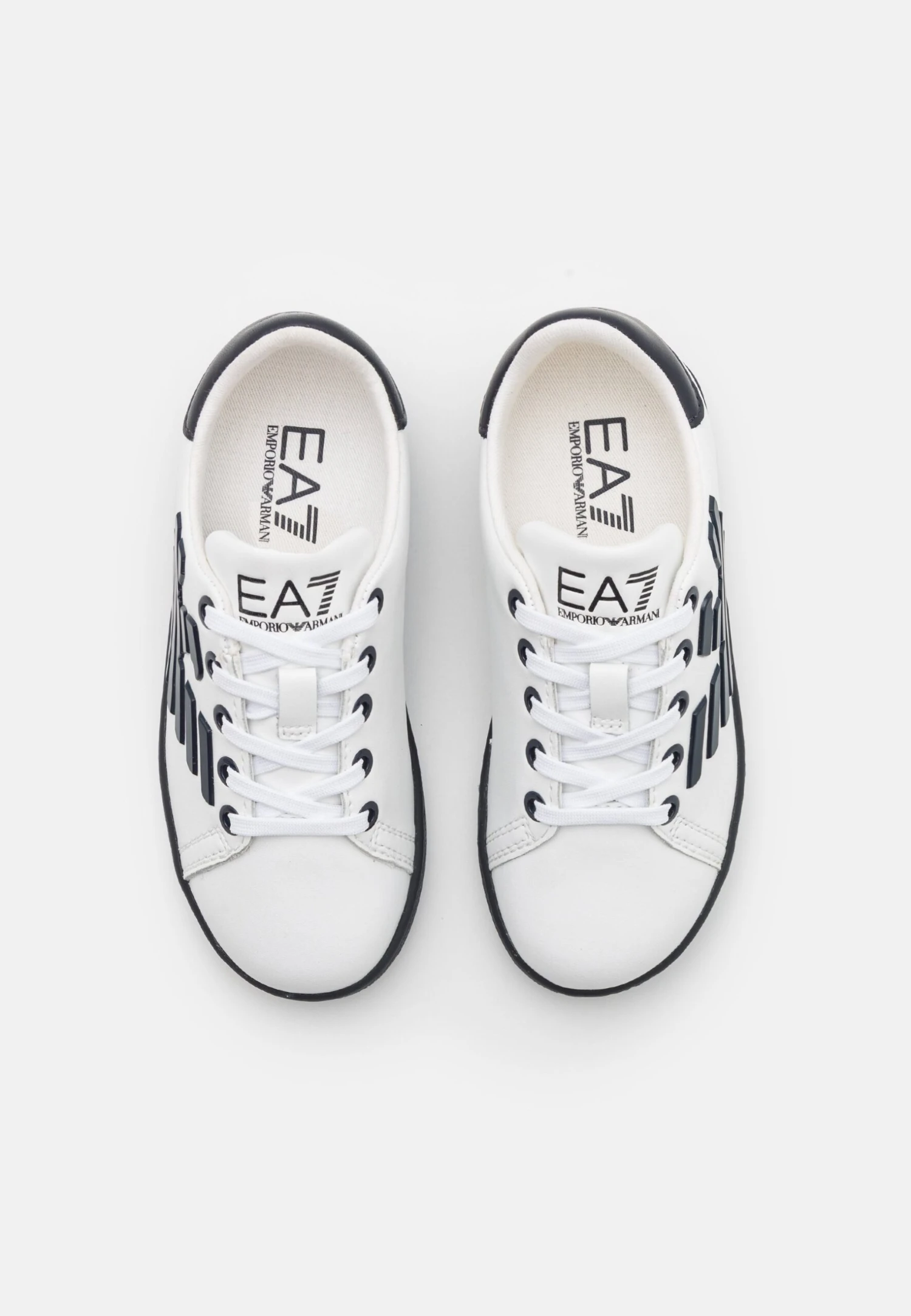 EA7 Emporio Armani Unisex - Trainers - White/Blue 6 EA7 Emporio Armani Unisex - Trainers - White/Blue - Image 4