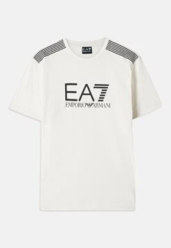 EA7 Emporio Armani TRAIN LINES TEE - Print T-shirt - Black Beauty -Total Wear Store 6b584d46b7df45fca67dec1867263dec