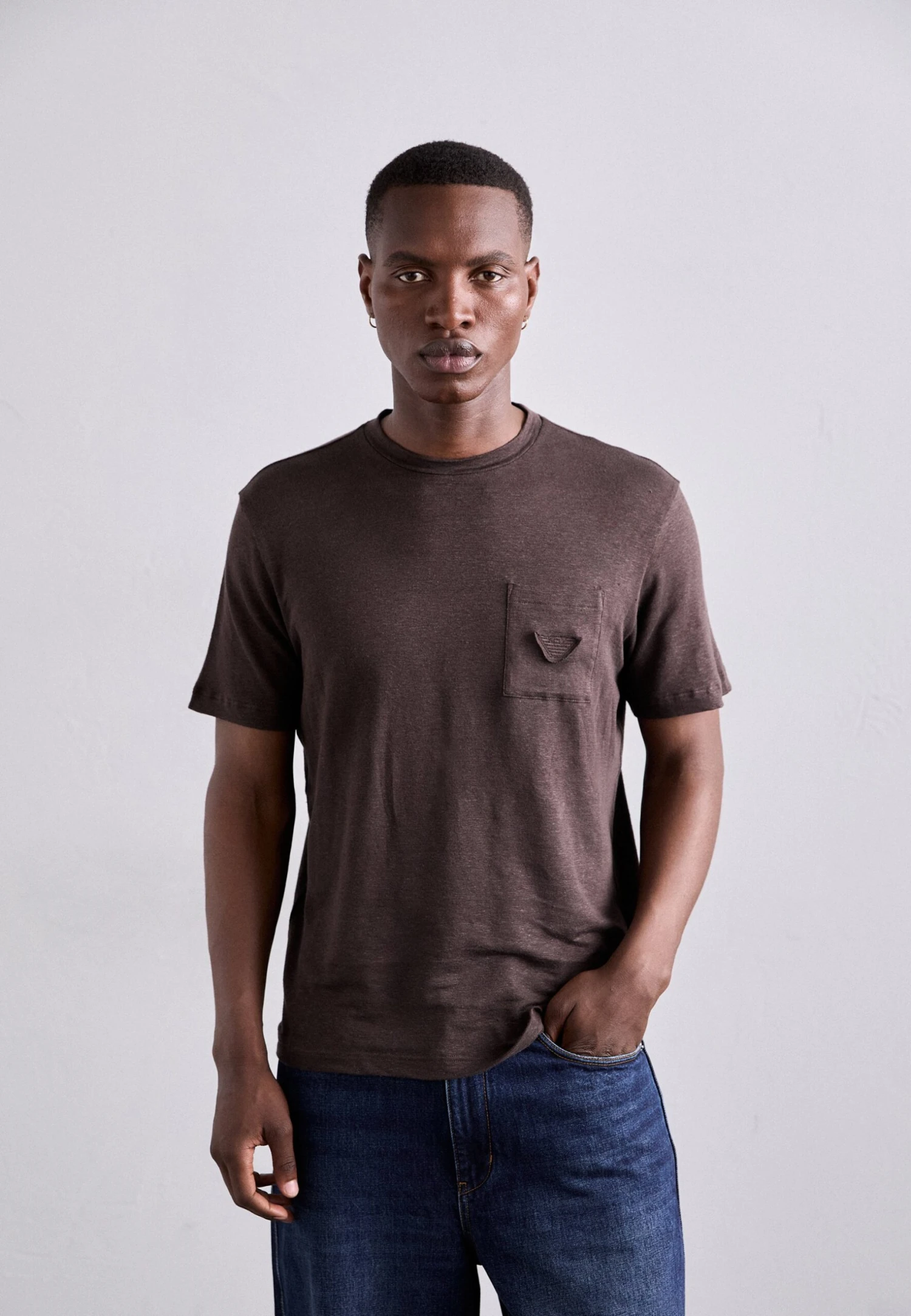 Emporio Armani Basic T-shirt - Mole 3 Emporio Armani Basic T-shirt - Mole