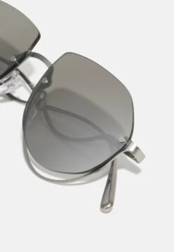 Emporio Armani Sunglasses - Matte Silver-Coloured/Light Grey -Total Wear Store 6e8b3fe3d58b4d85a52b5a6a811b9fed