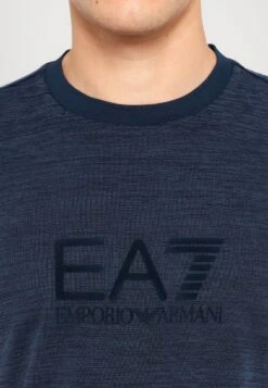 EA7 Emporio Armani TRAIN TEE BIG LOGO - Print T-shirt - Blue -Total Wear Store 6eb9d6b3ba6f4d8b9936f8ba9f306dc9