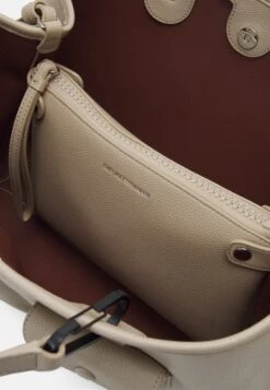 Emporio Armani Shopping Cervo Sfoderato - Handbag - Tortora/Dattero -Total Wear Store 6edb9ce40c3d49b0ba56acb2c9c4233e