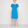 EA7 Emporio Armani Jersey Dress - Brilliant Blue -Total Wear Store 6f9b4c946476499f92b07ca1ef5dc688