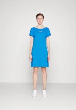 EA7 Emporio Armani Jersey Dress - Brilliant Blue