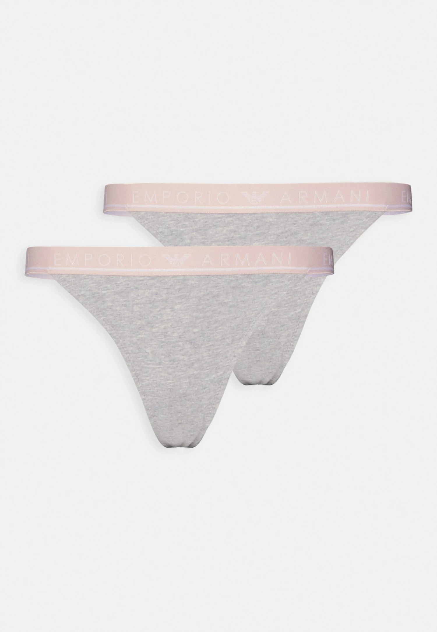 Emporio Armani Thong 2 Pack - Thong - Light Grey Melange 6 Emporio Armani Thong 2 Pack - Thong - Light Grey Melange - Image 4