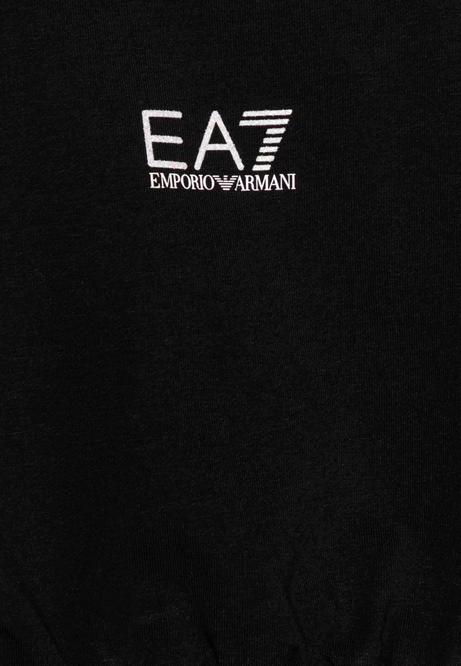 EA7 Emporio Armani Logo Series Girl - Long Sleeved Top - Nero 5 EA7 Emporio Armani Logo Series Girl - Long Sleeved Top - Nero - Image 3