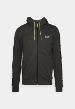 EA7 Emporio Armani Zip-Up Sweatshirt - Dark Grey -Total Wear Store 71de7c0386a44e0bb6b69b9cb18352f9
