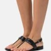 Emporio Armani T-Bar Sandals - Nero