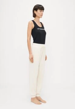 Emporio Armani TROUSERS WITH CUFFS - Pyjama Bottoms - Ivory -Total Wear Store 74a8b60f99794ad89b02d51d69b143e8