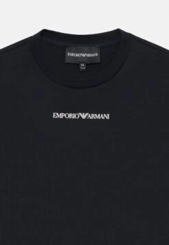 Emporio Armani UNISEX - Long Sleeved Top - Navy/off White -Total Wear Store 74bfeb1eb6334f18b9b3bddcce397d25