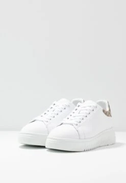 Emporio Armani Trainers - White/Ecru -Total Wear Store 7525688ae5484b81b5dc3ae41b7c426a
