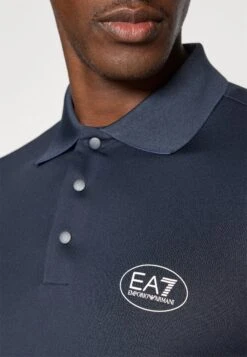 EA7 Emporio Armani GOLF PRO COLLAR - Polo Shirt - Blue -Total Wear Store 76155bfb44664d1db80df29013b5acdf