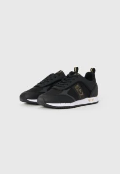 EA7 Emporio Armani UNISEX - Trainers - Black/gold-coloured/white -Total Wear Store 76215133d1cb45a89371f329626b7fcd