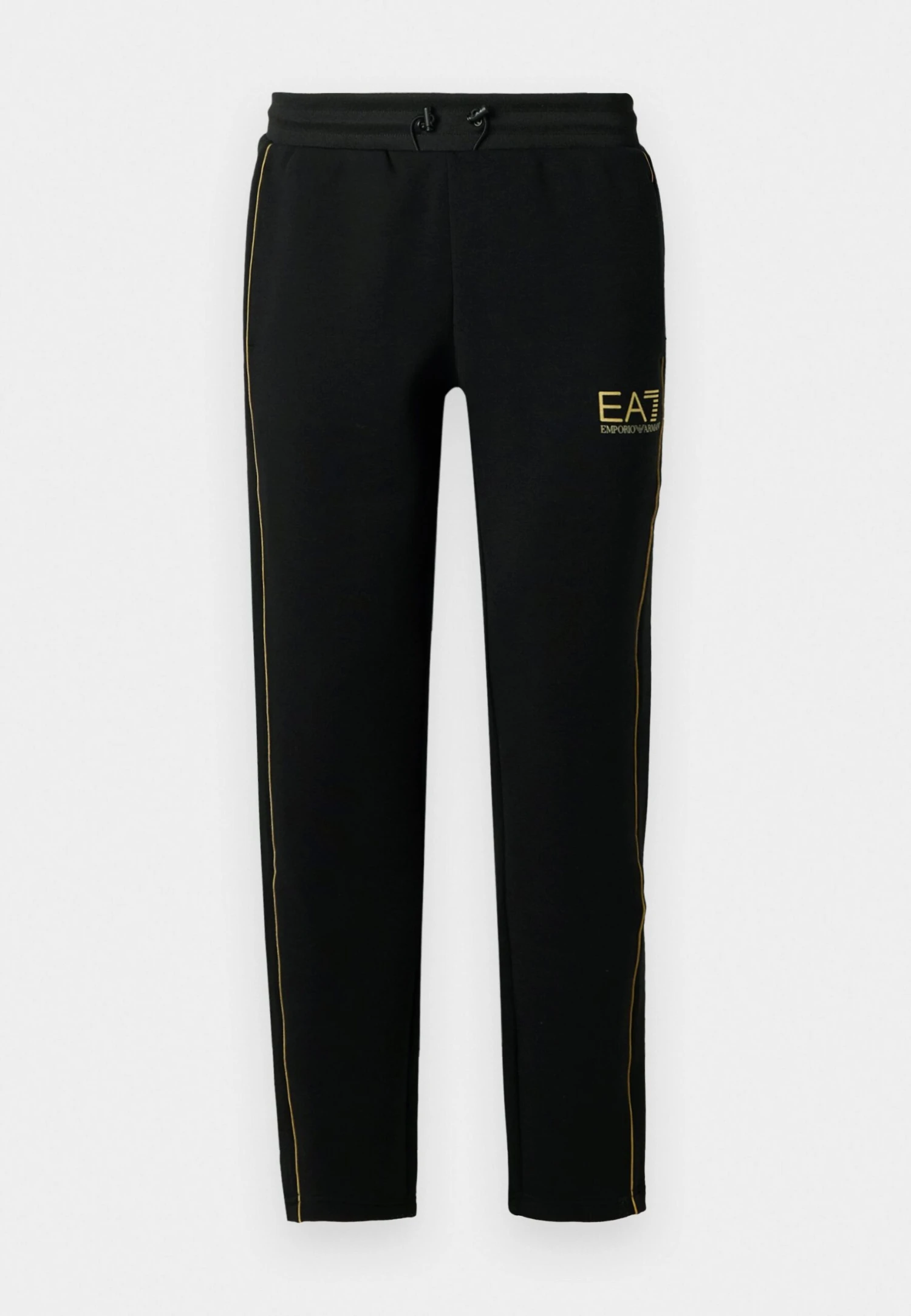 EA7 Emporio Armani LABEL PANTS - Tracksuit Bottoms - Black 8 EA7 Emporio Armani LABEL PANTS - Tracksuit Bottoms - Black - Image 6