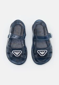 Emporio Armani Unisex - Pool Slides - Dark Blue -Total Wear Store 76f12e38ffd4467ca30a0d5444223b5d