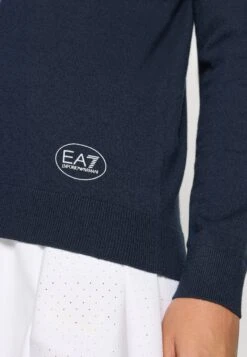 EA7 Emporio Armani TENNIS CLUB - Polo Shirt - Blue/bianco -Total Wear Store 771f50459c9343a2b2fa2aa8a0669a4d