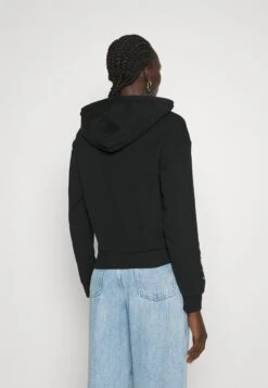 EA7 Emporio Armani Zip-Up Sweatshirt - Black/Eagle Light Gold -Total Wear Store 7750302e5f8c4215b2ea4a146cd0792c