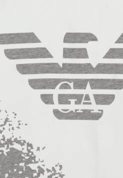 Emporio Armani Unisex - Print T-Shirt - Grey/White/Black -Total Wear Store 77b7552040414dfcbff4c42fddaa2d60