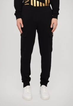 EA7 Emporio Armani TROUSER - Cargo Trousers - Black