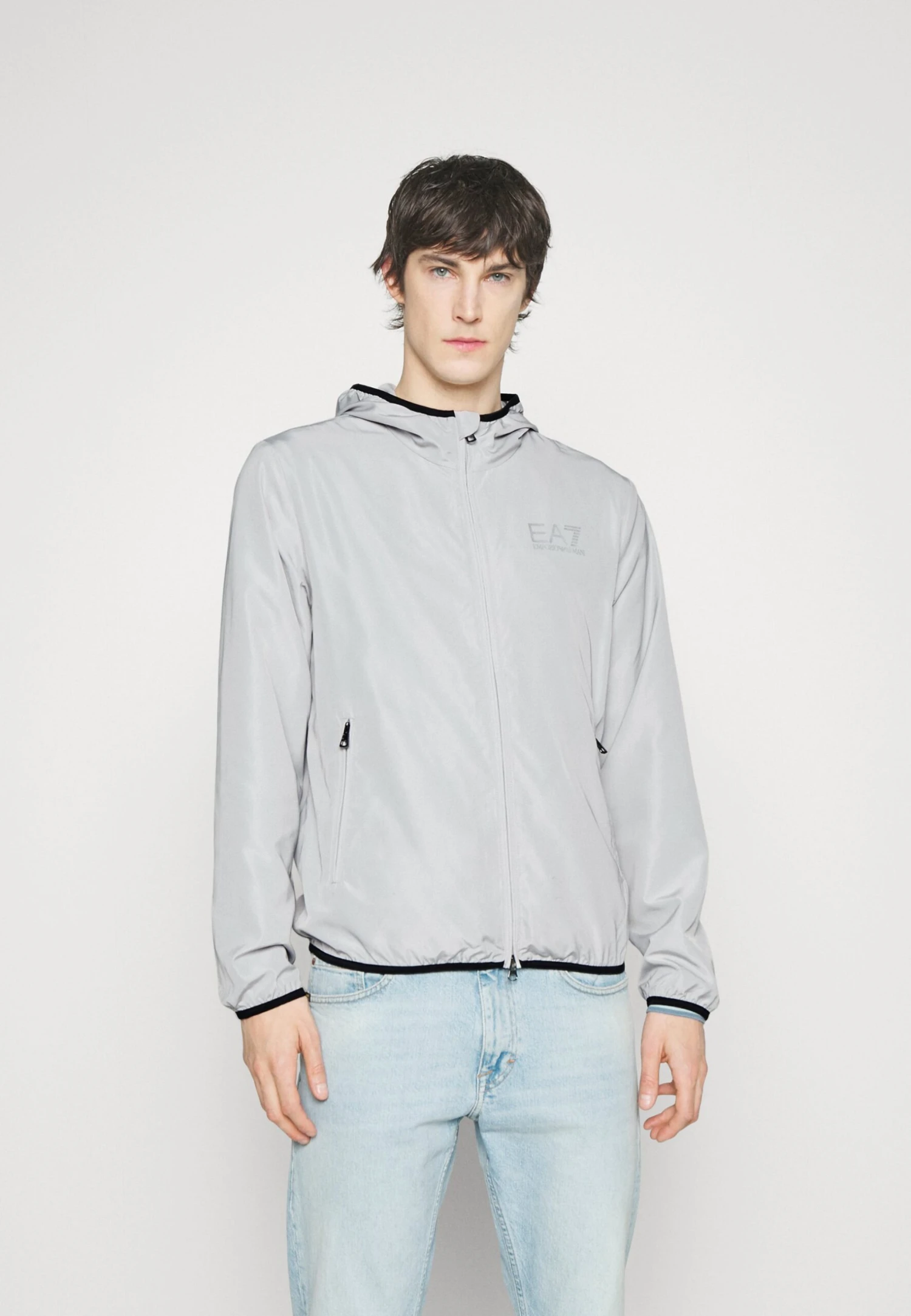 EA7 Emporio Armani Windbreaker - Light Grey 3 EA7 Emporio Armani Windbreaker - Light Grey