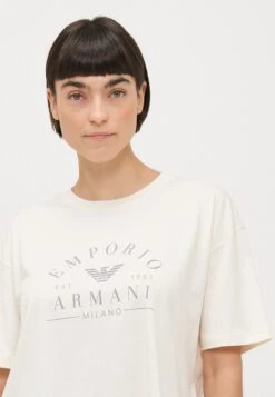 Emporio Armani CREW NECK LOOSE FIT - Pyjama Top - Ivory -Total Wear Store 788c77a72f3041b1a6bc771ab1f19533